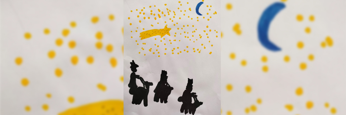 Dibujo de los reyes magos