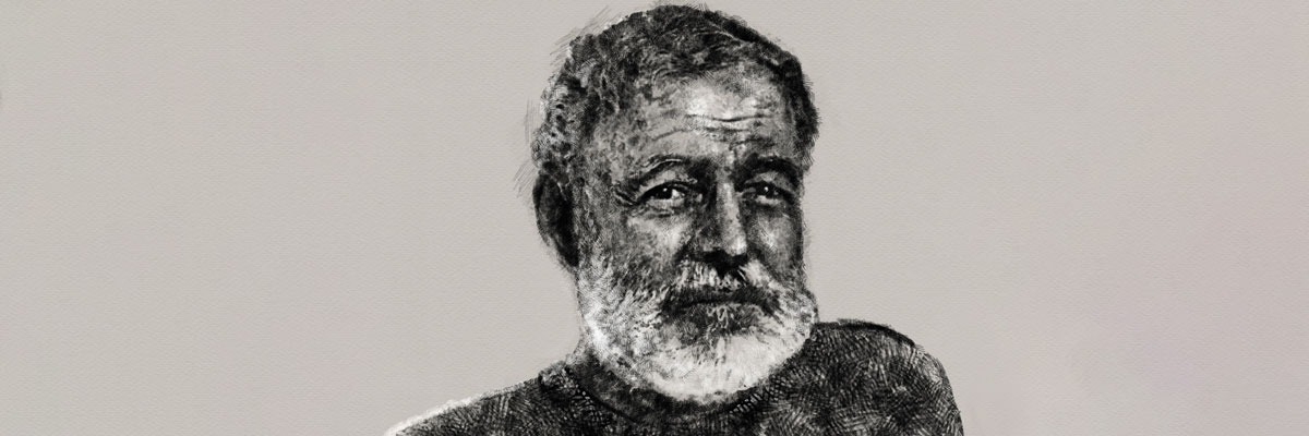 Retrato de Hemingway 