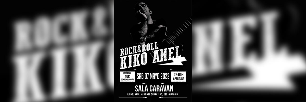 Cartel informativo de concierto Kiko Anel