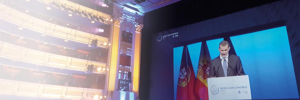 Rey Felipe VI en el Word Law Congress 2019 Rey Felipe VI en el Word Law Congress 2019