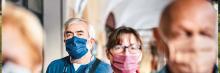 Personas con mascarilla