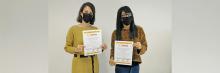 Carolina Arrieta y Alicia Onieva, investigadoras de la UDIMA