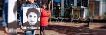 Cartel solicitando la liberta de Nasrin Sotoudeh