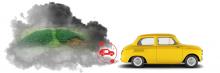 Coche eléctrico contaminando