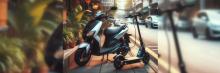 Motocicleta de 125 cc y scooter eléctrico