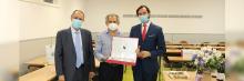 Acto de reconocimiento y agradecimiento celebrado en la sede CEF.- de Barcelona