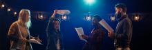 Actores ensayando