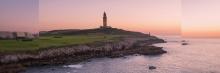 Vista del faro de Hércules en A Coruña