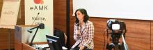 Silvia Prieto en un seminario