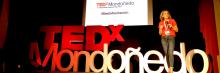 Ana Landeta durante la Segunda edición del TEDxModoñedo