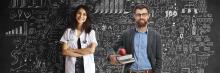 Profesor y doctora empresa pública