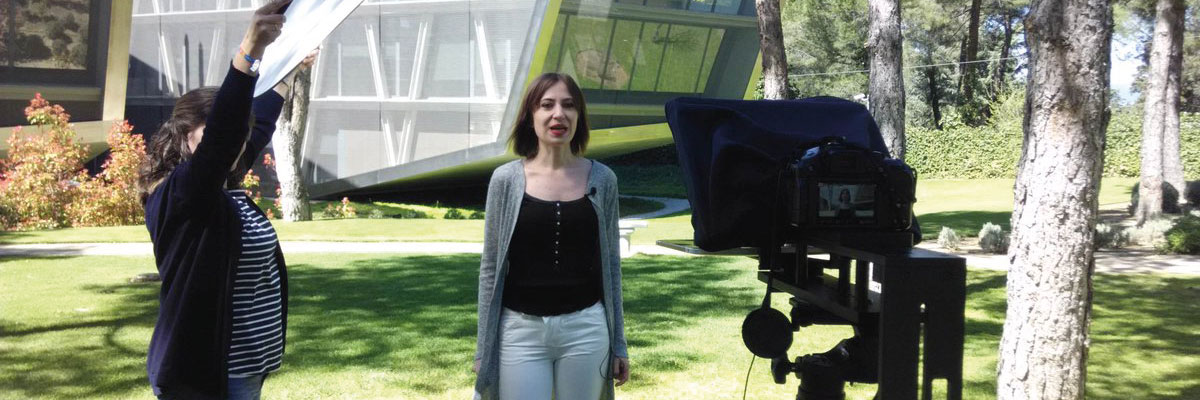 Grabando en la UDIMA